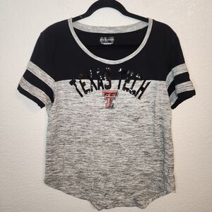 5th and ocean Women's black red Texas Tech Red Raiders shirt size XL